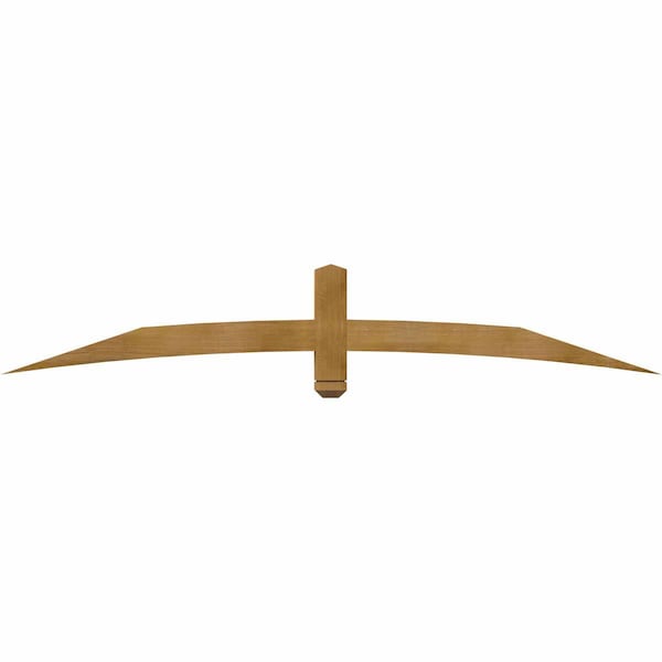 Ekena Millwork Bellingham Rough Sawn Timber Gable Bracket, Western Red Cedar, 84"W x 14"H x 4"D x 4"F, 4/12 Pitch GBW084X14X0404BEL00RWR - main